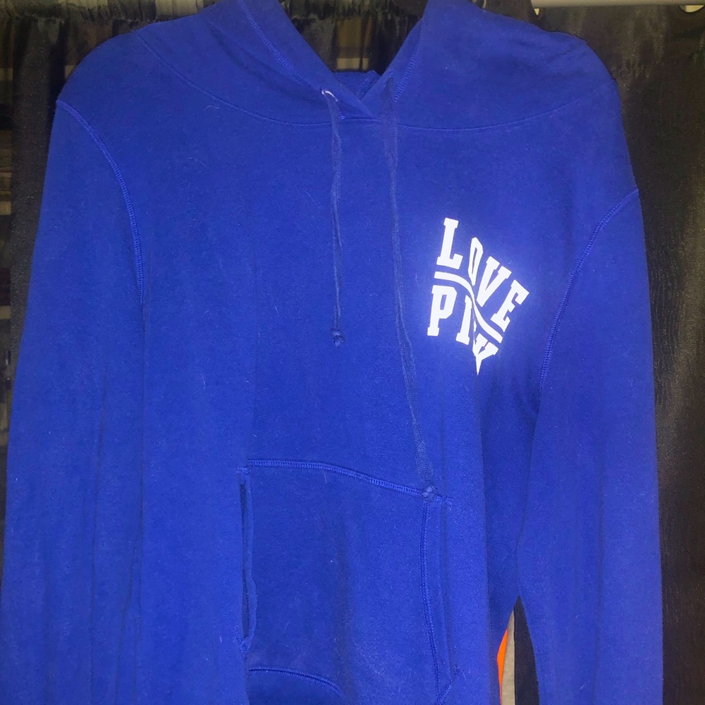 PINK Victoria Secret Royal blue women hoodie